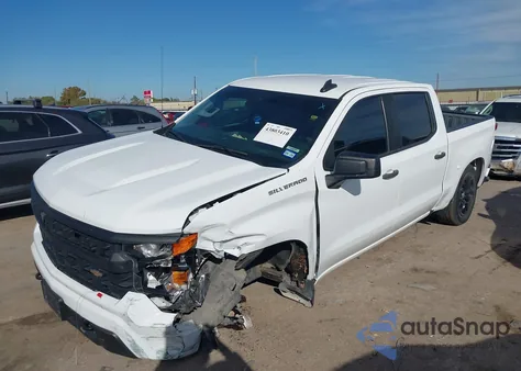 2022 Chevrolet Silverado 1500 2Wd Short Bed Custom из США, поврежденный, VIN 3GCPABEK4NG593138